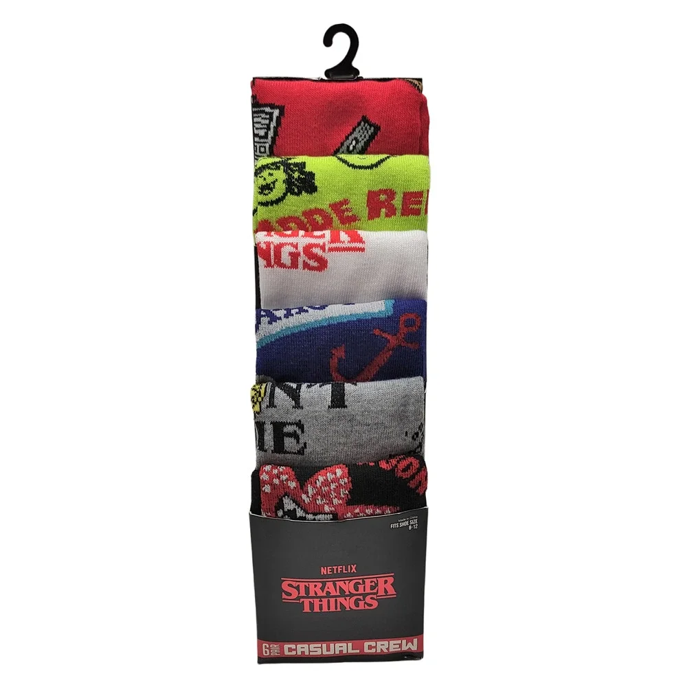 Netflix Stranger Things Socks-6 Pairs